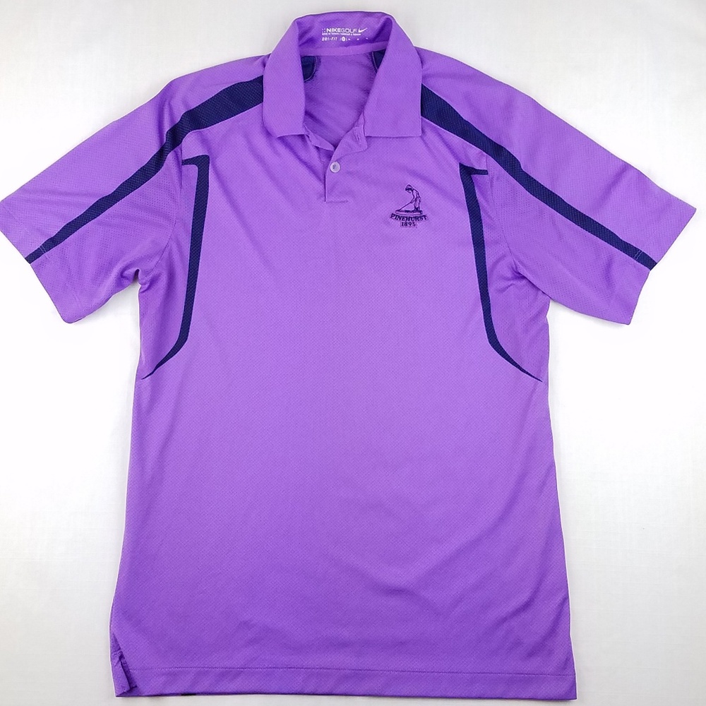 Nike Golf dri-fit purple Pinehurst polo shirt
